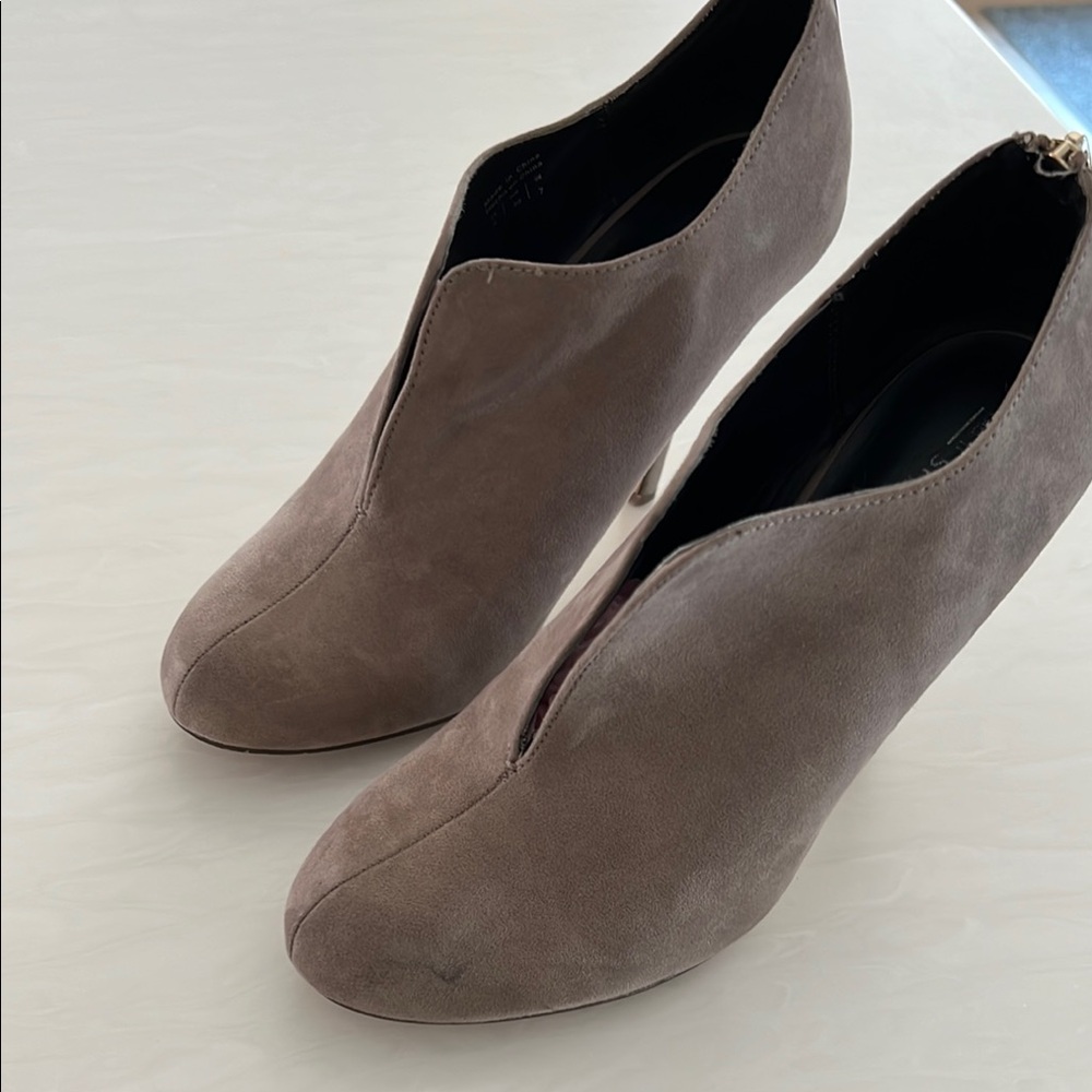 Call It Spring Tan Ankle Booties Minimalist Design